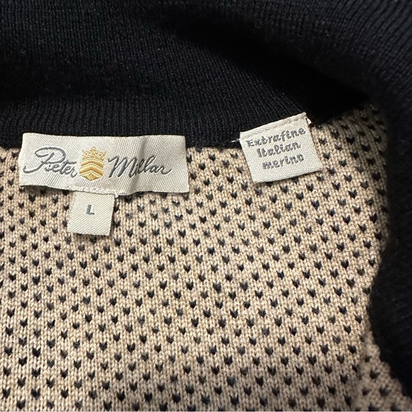 Peter millar 3/4 zip sweater EUC extra fine Italian merino wool - Picture 11 of 14